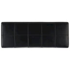Banco de almacenamiento de cuero/madera Bicast - 46.9 x 18.3 x 16.7 - 47Wx18Dx17H