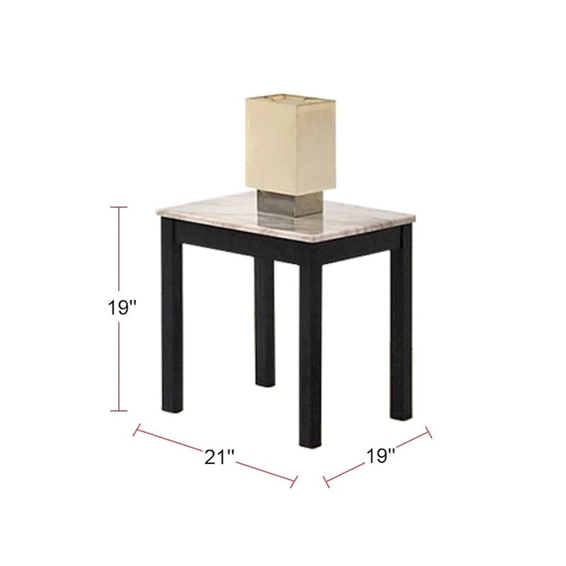 Mesa de centro de 3 piezas con tablero de imitación mármol