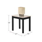 Mesa de centro de 3 piezas con tablero de imitación mármol