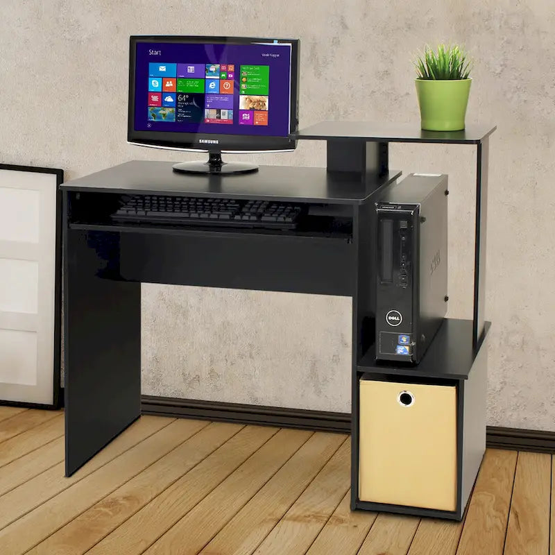Escritorio multiusos para oficina en casa con cajón de almacenamiento