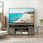 Mueble grande de entretenimiento. Soporta televisores de hasta 55 pulgadas.