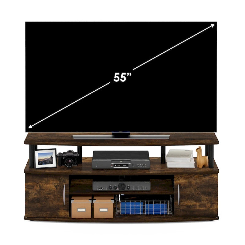Mueble grande de entretenimiento. Soporta televisores de hasta 55 pulgadas.