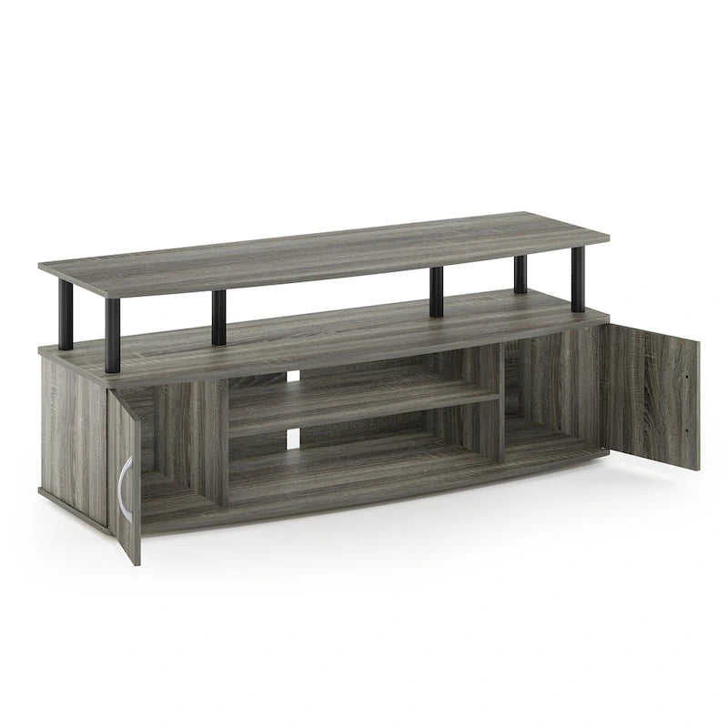 Mueble grande de entretenimiento. Soporta televisores de hasta 55 pulgadas.