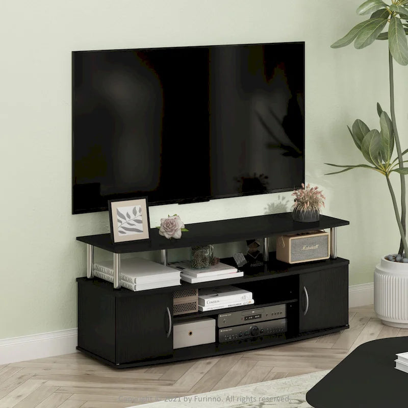 Mueble grande de entretenimiento. Soporta televisores de hasta 55 pulgadas.