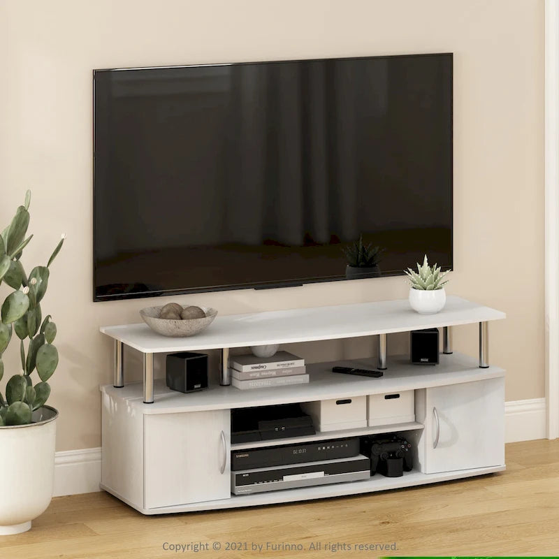 Mueble grande de entretenimiento. Soporta televisores de hasta 55 pulgadas.
