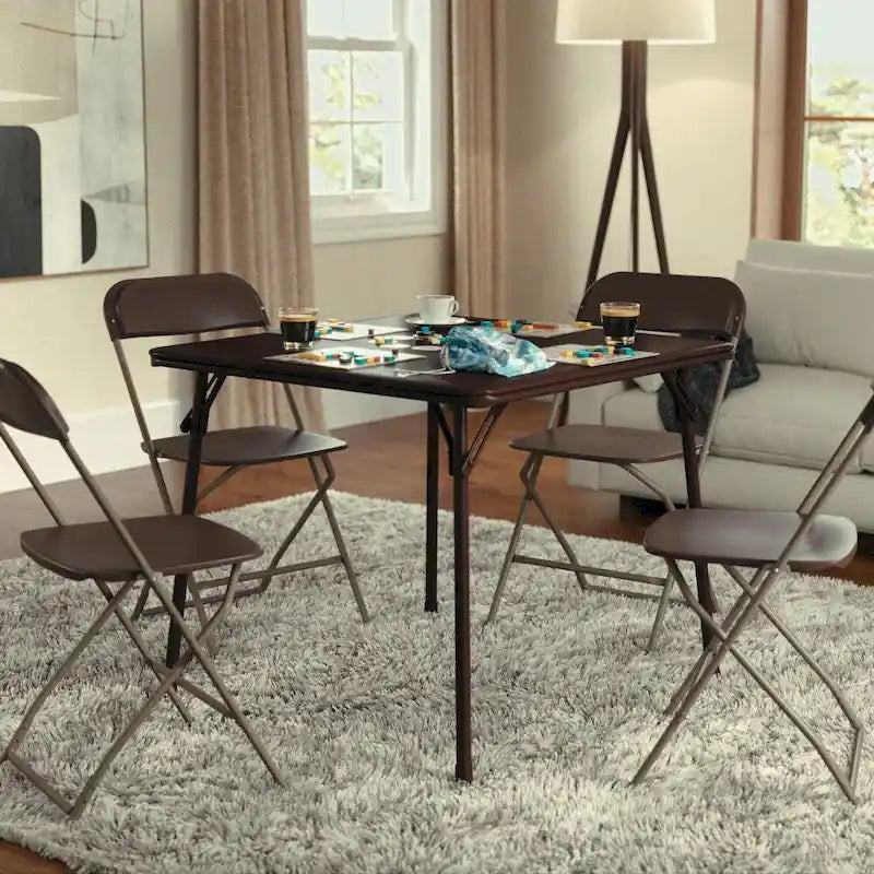 Mesa plegable de vinilo para cartas