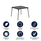 Mesa plegable de vinilo para cartas