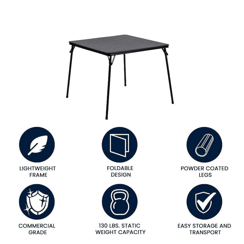 Mesa plegable de vinilo para cartas