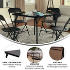 Mesa plegable de vinilo para cartas