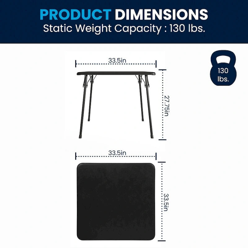 Mesa plegable de vinilo para cartas