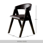 Sillas de comedor transicionales en forma de V (paquete de 4)