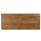 Mesa de comedor plegable rectangular rústica antigua de pino macizo de 7' x 40