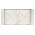 Mesa de comedor plegable rectangular rústica antigua de pino macizo de 7' x 40