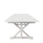 Mesa de comedor plegable rectangular rústica antigua de pino macizo de 7' x 40