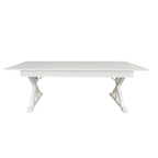 Mesa de comedor plegable rectangular rústica antigua de pino macizo de 7' x 40