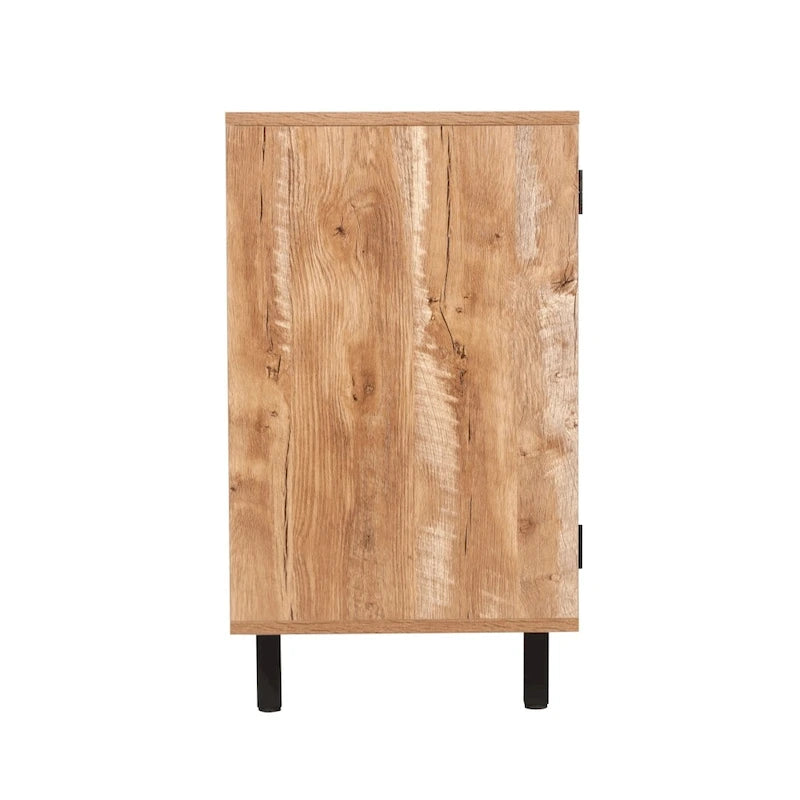 Aparador y mueble bar con almacenamiento abierto y cerrado