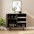 Aparador y mueble bar con almacenamiento abierto y cerrado