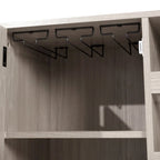Aparador y mueble bar con almacenamiento abierto y cerrado