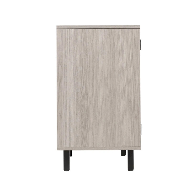 Aparador y mueble bar con almacenamiento abierto y cerrado