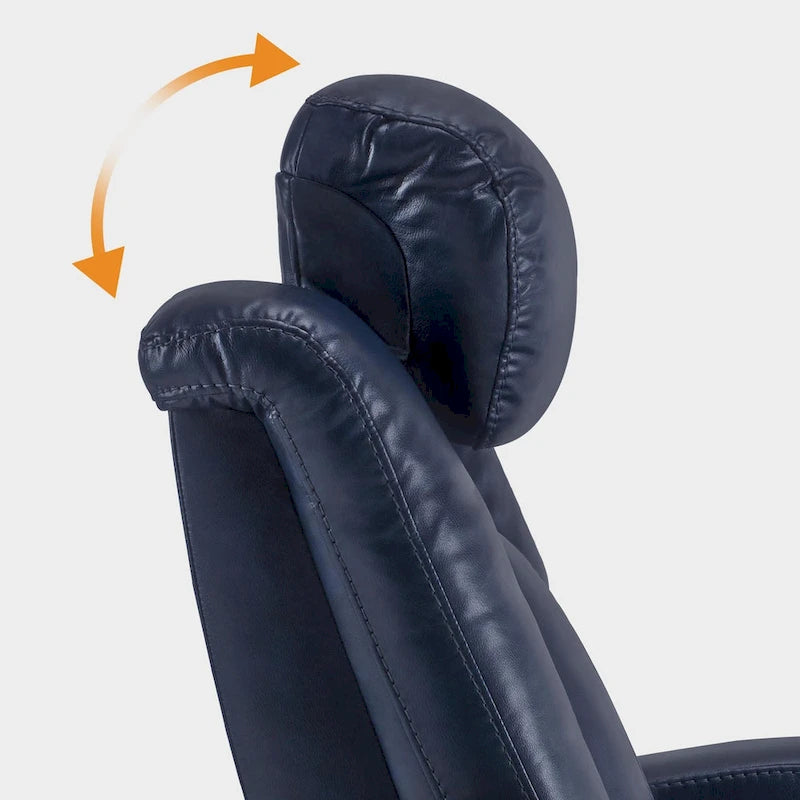 Sillón reclinable eléctrico, butaca de cine en casa con reposacabezas ajustable y mesa auxiliar HTS422