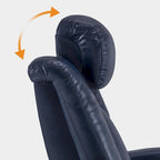 Sillón reclinable eléctrico, butaca de cine en casa con reposacabezas ajustable y mesa auxiliar HTS422