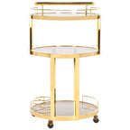 Carro de bar redondo de 3 niveles - 22.1 x 19.7 x 34.3 - 22Anx20Pox34Al