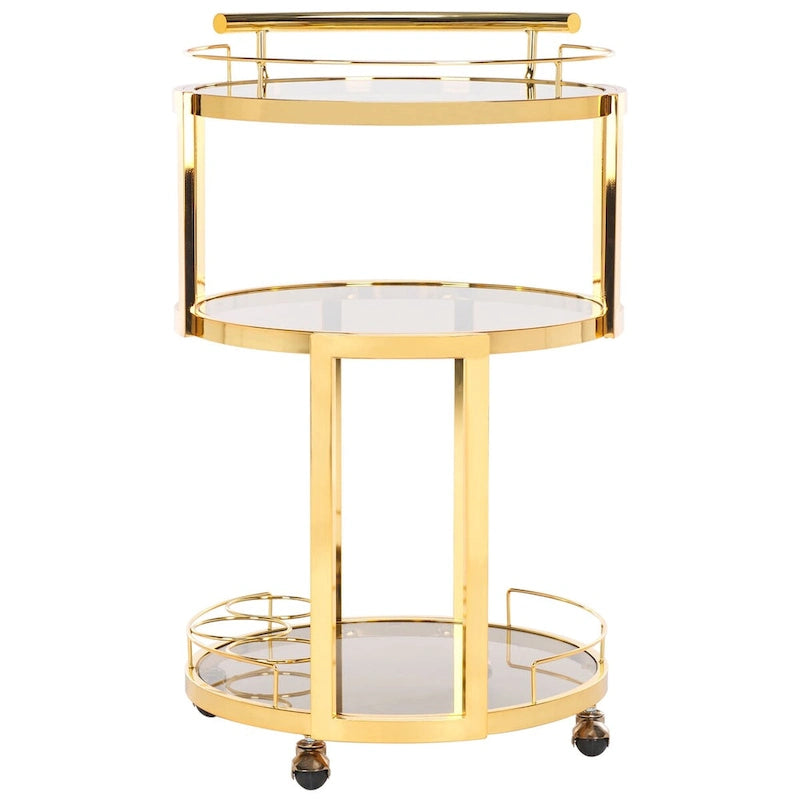 Carro de bar redondo de 3 niveles - 22.1 x 19.7 x 34.3 - 22Anx20Pox34Al