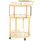 Carro de bar redondo de 3 niveles - 22.1 x 19.7 x 34.3 - 22Anx20Pox34Al
