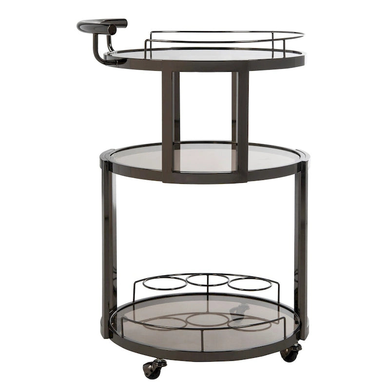 Carro de bar redondo de 3 niveles - 22.1 x 19.7 x 34.3 - 22Anx20Pox34Al