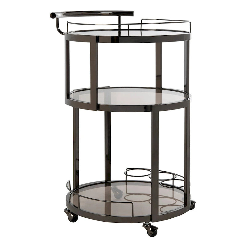 Carro de bar redondo de 3 niveles - 22.1 x 19.7 x 34.3 - 22Anx20Pox34Al