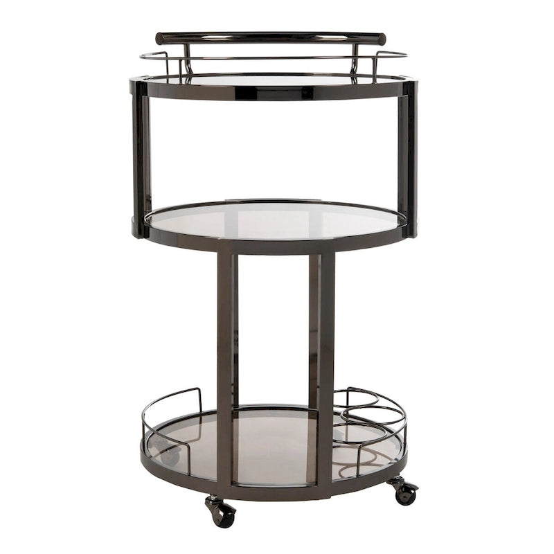 Carro de bar redondo de 3 niveles - 22.1 x 19.7 x 34.3 - 22Anx20Pox34Al