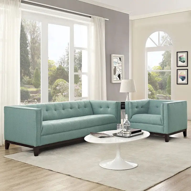 Juego de muebles tapizados de 2 piezas para sala de estar