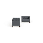 Juego de muebles tapizados de 2 piezas para sala de estar