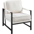 Sillón decorativo retro de piel sintética