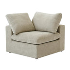 Sofá Seccional Modular Convertible, Sofá Esquinero de 5 Plazas con Almohadas, 2 Sofás Minimalistas de 120,45 para Sala de Estar