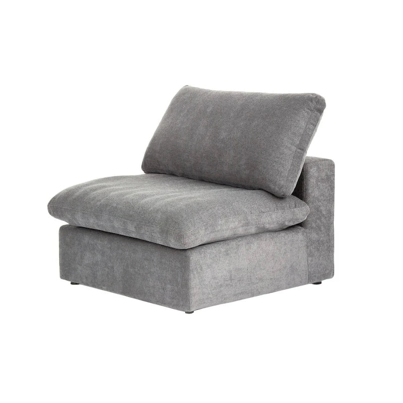 Sofá Seccional Modular Convertible, Sofá Esquinero de 5 Plazas con Almohadas, 2 Sofás Minimalistas de 120,45 para Sala de Estar