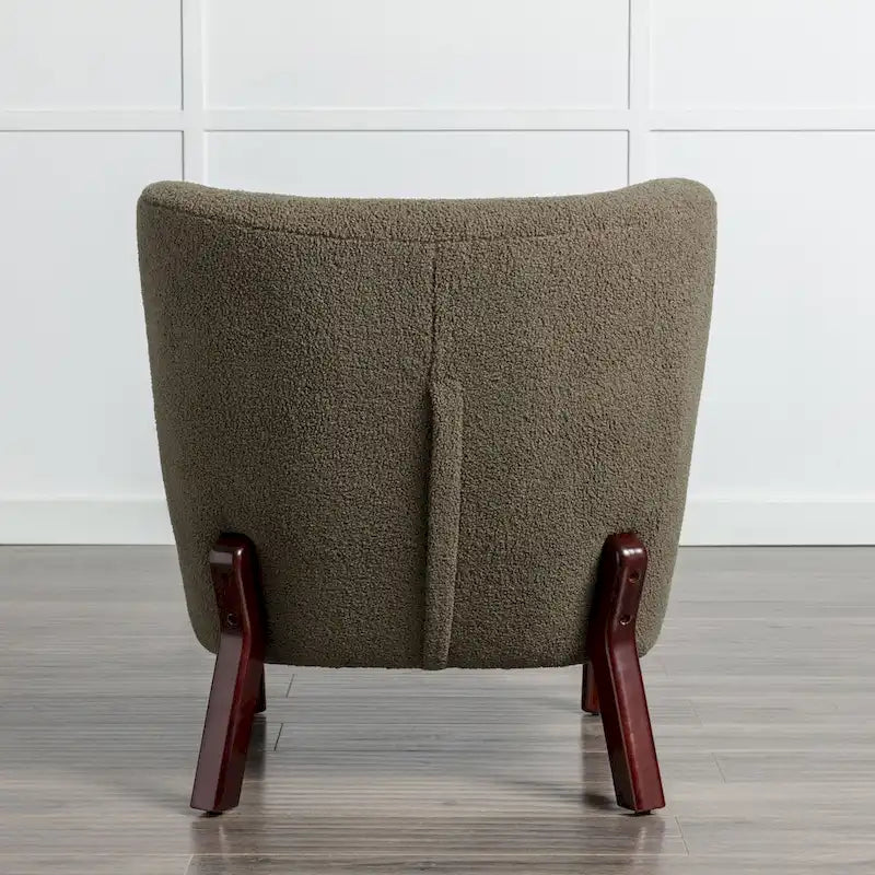 Sillón sin brazos tapizado, sofá individual, silla de lectura moderna para sala de estar, dormitorio
