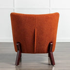 Sillón sin brazos tapizado, sofá individual, silla de lectura moderna para sala de estar, dormitorio