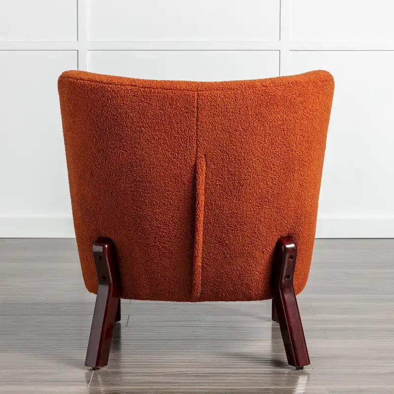 Sillón sin brazos tapizado, sofá individual, silla de lectura moderna para sala de estar, dormitorio