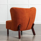 Sillón sin brazos tapizado, sofá individual, silla de lectura moderna para sala de estar, dormitorio