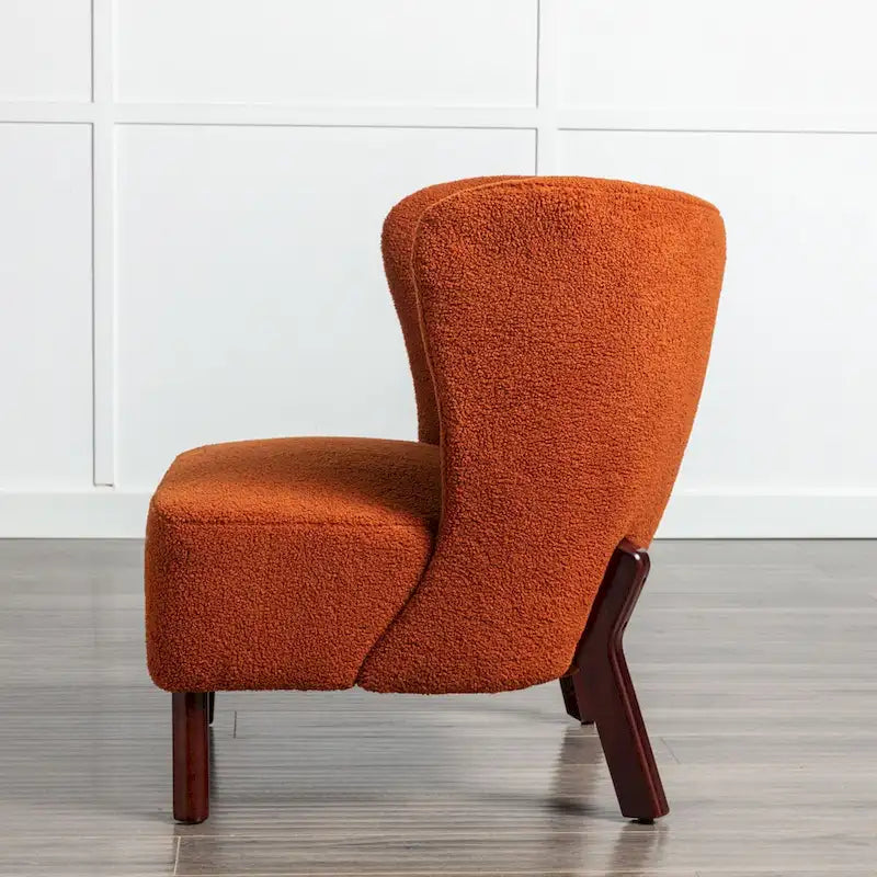 Sillón sin brazos tapizado, sofá individual, silla de lectura moderna para sala de estar, dormitorio