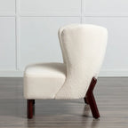 Sillón sin brazos tapizado, sofá individual, silla de lectura moderna para sala de estar, dormitorio