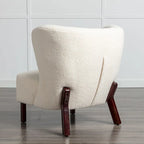 Sillón sin brazos tapizado, sofá individual, silla de lectura moderna para sala de estar, dormitorio