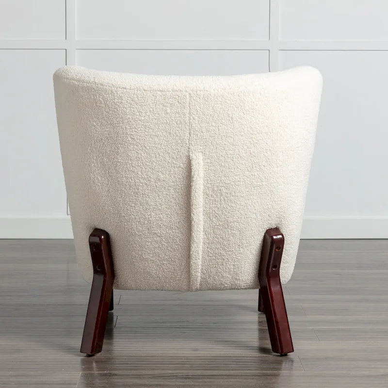 Sillón sin brazos tapizado, sofá individual, silla de lectura moderna para sala de estar, dormitorio