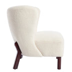 Sillón sin brazos tapizado, sofá individual, silla de lectura moderna para sala de estar, dormitorio