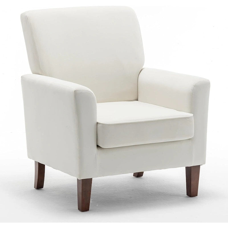 Sillón decorativo contemporáneo con estructura de madera de abedul y tapicería de microfibra