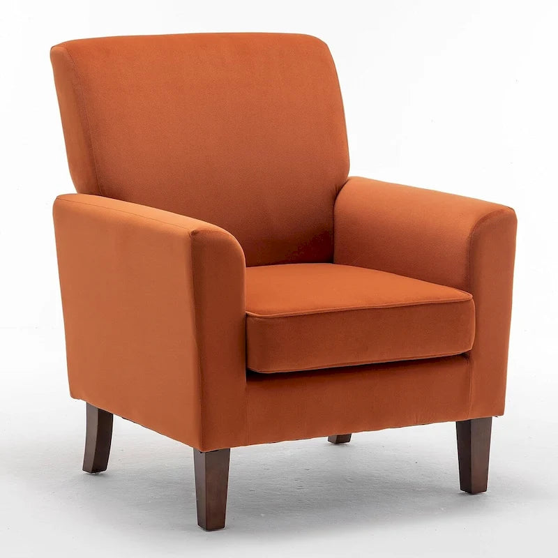 Sillón decorativo contemporáneo con estructura de madera de abedul y tapicería de microfibra