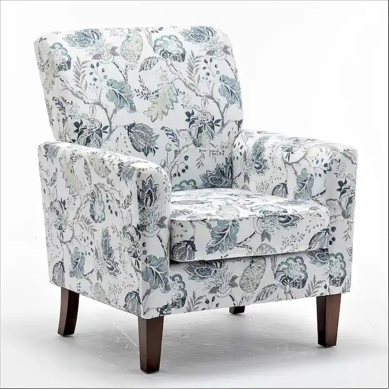 Sillón decorativo contemporáneo con estructura de madera de abedul y tapicería de microfibra