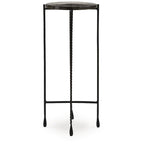 Mesa auxiliar transparente/negra - 11W x 11D x 24H