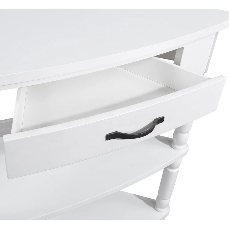 Mesa auxiliar esquinera triangular de madera para sala de estar en espacios pequeños